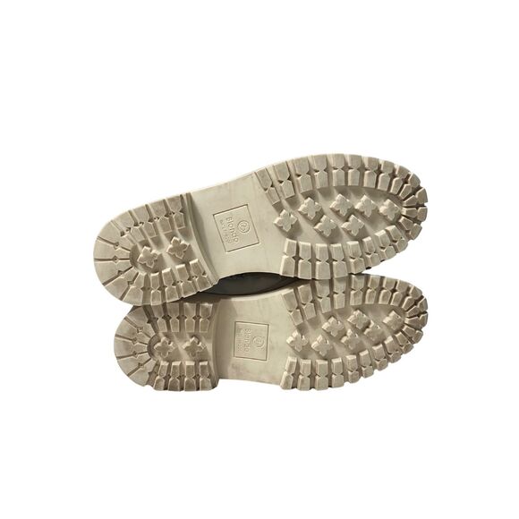 Blondo Natasia Waterproof Ankle Boots Women Beige Leather Suede Sherpa - Picture 6 of 12